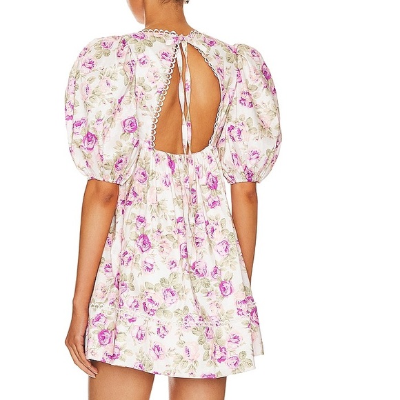 NWT For Love & Lemons Milani Mini Dress. Size Large - Picture 2 of 3